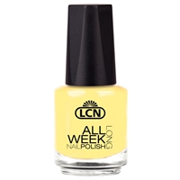 All Week Long - life hands you a lemon - make lemonade! nail polish, extended wear polish, top coats, nails, nail art