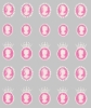 Nail Art Sticker-pink cameo 